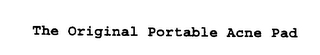 THE ORIGINAL PORTABLE ACNE PAD logo