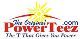 THE ORIGINAL POWERTEEZ.COM THE T THAT GIVES YOU POWER logo