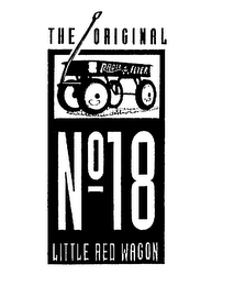 THE ORIGINAL RADIO FLYER NO 18 LITTLE RED WAGON logo