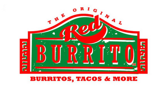 THE ORIGINAL RED BURRITO BURRITOS, TACOS & MORE logo