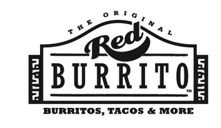 THE ORIGINAL RED BURRITO BURRITOS, TACOS & MORE logo