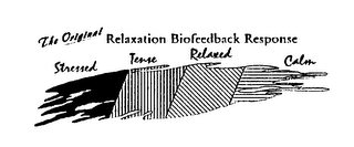 THE ORIGINAL RELAXATION BIOFEEDBACK RESPONSE STRESSED TENSE RELAXED CALM logo