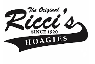 THE ORIGINAL RICCI'S HOAGIES SINCE 1920 logo