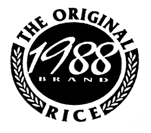 THE ORIGINAL RICE 1988 BRAND