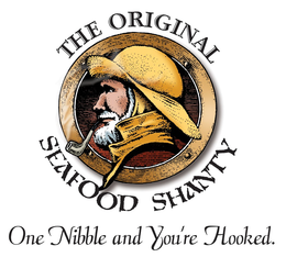 THE ORIGINAL SEAFOOD SHANTY ONE NIBBLE AND YOU'RE HOOKED. logo