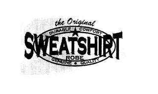 THE ORIGINAL SEEATSHIRT ROBE DURABLE COMFORT GENUINE QUALITY logo