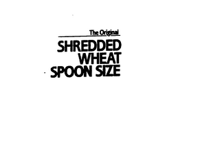 THE ORIGINAL SHREDDED WHEAT SPOON SIZE logo