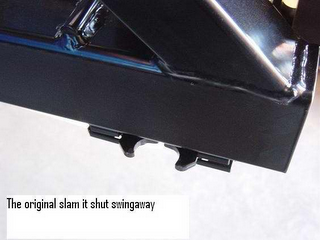 THE ORIGINAL SLAM IT SHUT SWINGAWAY. logo