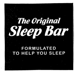 THE ORIGINAL SLEEP BAR FORMULATED TO HELP YOU SLEEP logo