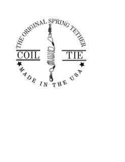 THE ORIGINAL SPRING TETHER COIL TIEMADE IN THE USA logo