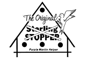 THE ORIGINAL STARLING STOPPER PURPLE MARTIN HELPER logo