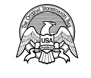THE ORIGINAL STONEMASON BAG MADE IN USA logo