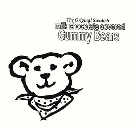 THE ORIGINAL SWEDISH MILK CHOCOLATE COVERED GUMMY BEARS logo