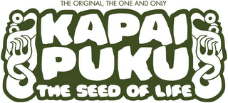 THE ORIGINAL, THE ONE AND ONLY KAPAI PUKU THE SEED OF LIFE logo