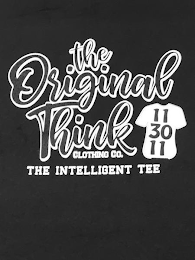 THE ORIGINAL THINK CLOTHING CO. THE INTELLIGENT TEE 11 30 11 logo