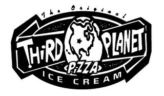 THE ORIGINAL THIRD PLANET PIZZA ICE CREAM logo