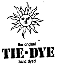 THE ORIGINAL TIE-DYE HAND DYED logo