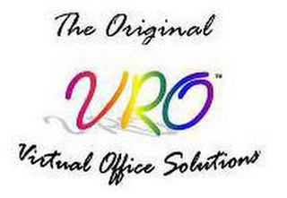 THE ORIGINAL VRO VIRTUAL OFFICE SOLUTIONS logo