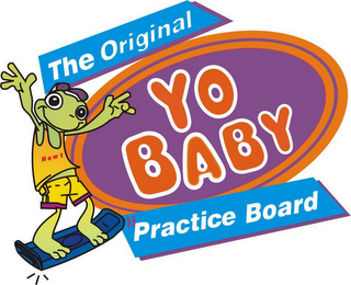 THE ORIGINAL YO BABY PRACTICE BOARD NEWT logo