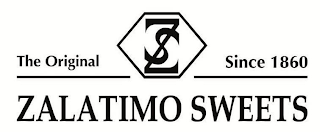THE ORIGINAL ZS SINCE 1860 ZALATIMO SWEETS logo