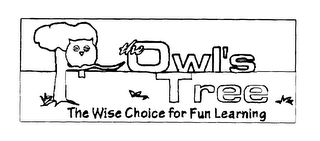THE OWL'S TREE THE WISE CHOICE FOR FUN LEARNING logo