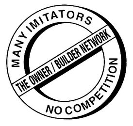 THE OWNER/BUILDER NETWORK MANY IMITATORS NO COMPETITION logo