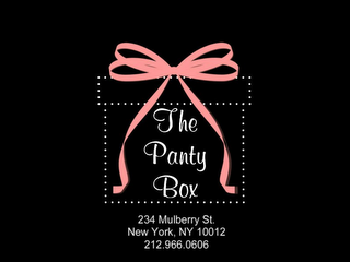 THE PANTY BOX 234 MULBERRY ST. NEW YORK, NY 10012 212.966.0606 logo