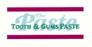 THE PASTE TOOTH & GUMS PASTE logo
