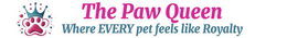 THE PAW QUEEN WHERE EVERY PET FEELS LIKE ROYALTY logo