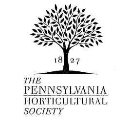 THE PENNSYLVANIA HORTICULTURAL SOCIETY 1827 logo