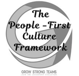 THE PEOPLE-FIRST CULTURE FRAMEWORK GROW STRONG TEAMS JOIN THE LEADERSHIP EVOLUTION logo