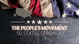 THE PEOPLE'S MOVEMENT 50 STATES STRONG! logo