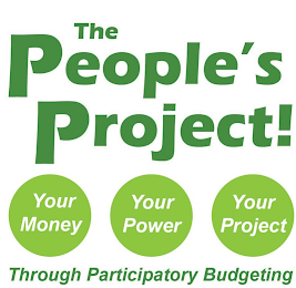 THE PEOPLE'S PROJECT! YOUR MONEY YOUR POWER YOUR PROJECT THROUGH PARTICIPATORY BUDGETING logo