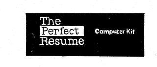 THE PERFECT RESUME COMPUTER KIT logo