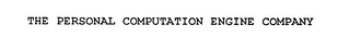 THE PERSONAL COMPUTATION ENGINE COMPANY logo