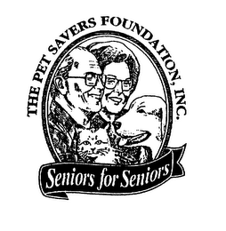 THE PET SAVERS FOUNDATION, INC. SENIORS FOR SENIORS logo