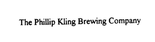 THE PHILLIP KLING BREWING COMPANY logo