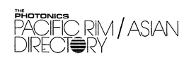 THE PHOTONICS PACIFIC RIM/ASIAN DIRECTORY logo