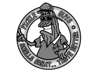 THE PICKLE GUYS PICKLE GUYS SMELLS GREAT.. TASTE BETTER logo
