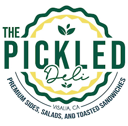 THE PICKLED DELI VISALIA, CA PREMIUM SIDES, SALADS, AND TOASTED SANDWICHES logo