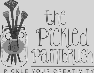 THE PICKLED PAINTBRUSH PICKLE YOUR CREATIVITY logo