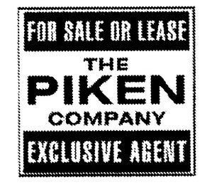 THE PIKEN COMPANY FOR SALE OR LEASE EXCLUSIVE LISTING AGENT logo