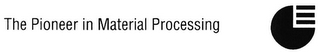 THE PIONEER IN MATERIAL PROCESSING logo