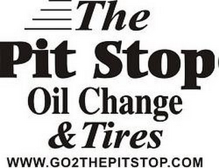 THE PIT STOP OIL CHANGE & TIRES WWW.GO2THEPITSTOP.COM logo