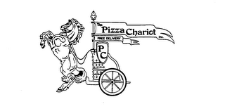 THE PIZZA CHARIOT INC. FREE DELIVERY logo
