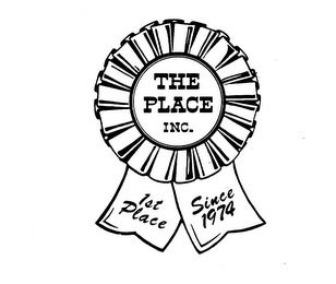 THE PLACE INC. 1ST PLACE SINCE 1974 logo