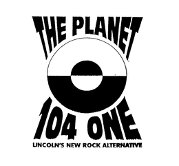THE PLANET 104 ONE LINCOLN'S NEW ROCK ALTERNATIVE logo