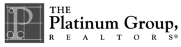 THE PLATINUM GROUP, R E A L TO R S logo