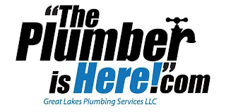 "THE PLUMBER IS HERE!"COM GREAT LAKES PLUMBING SERVICES LLC logo