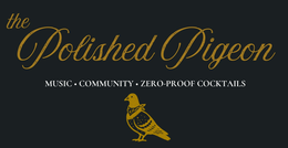 THE POLISHED PIGEON MUSIC COMMUNITY ZERO-PROOF COCKTAILS THE POLISHED PIGEON logo